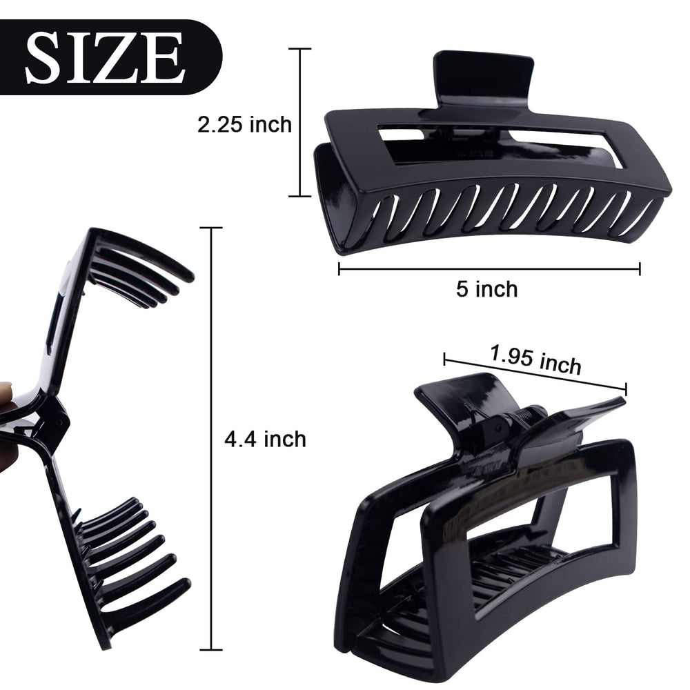Pinza MAORULU para cabello grueso, sujetando con fuerza todo el día.