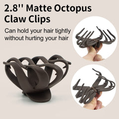 Maorulu pinza pulpo no resbala ideal para cabello fino y capas.