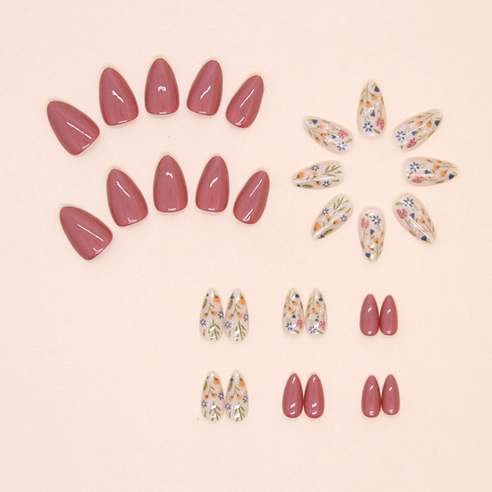 MAOTTIE full-cover nails kit with 24 pieces and 12 sizes for precise fit