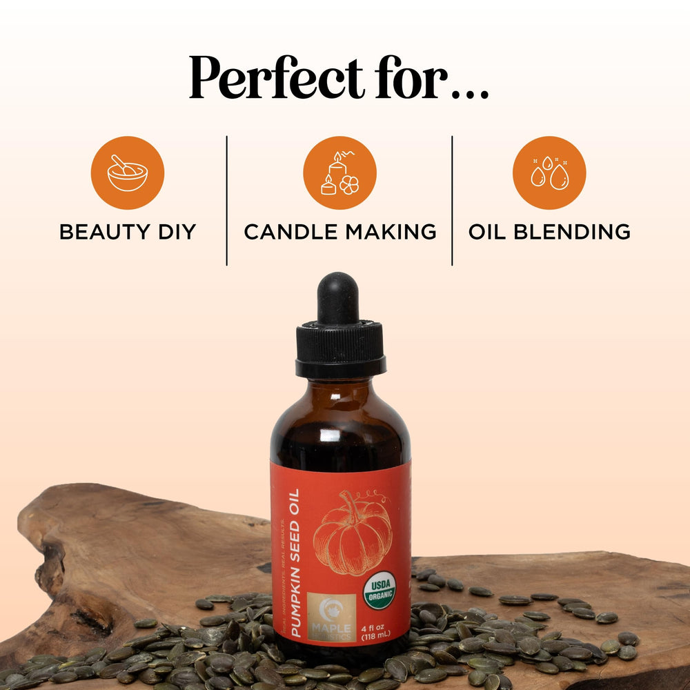Maple Holistics aceite de semilla de calabaza: uso facial suave para piel sensible