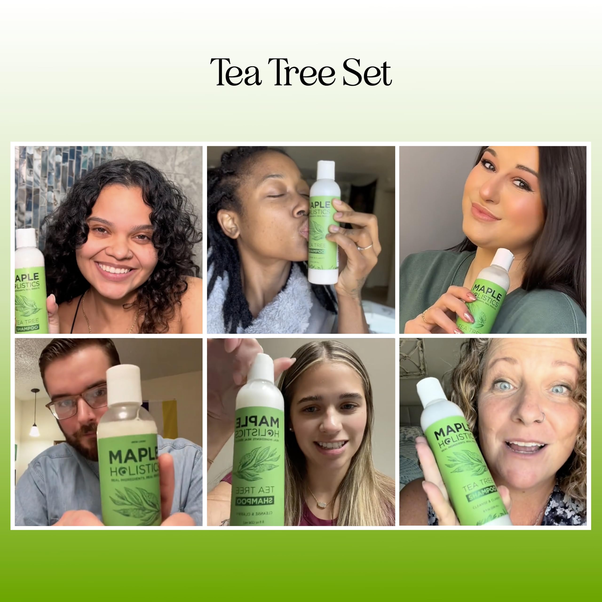 Maple Holistics acondicionador árbol de té envase, nutrición suave para puntas secas