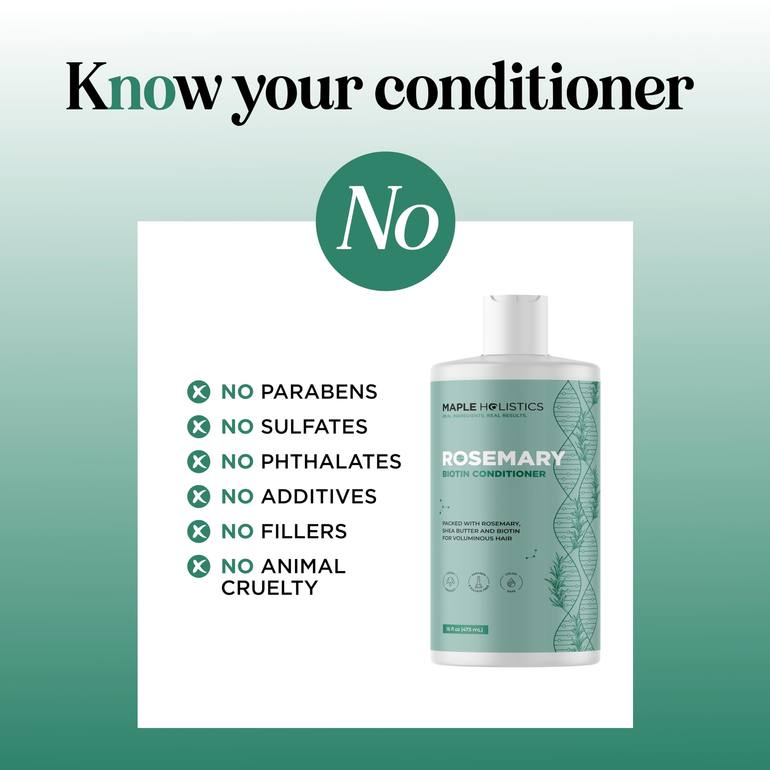Maple Holistics Biotin Rosemary Conditioner fine-hair appearance after use shows fuller look.