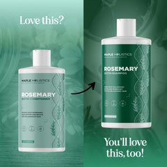 Maple Holistics Biotin Rosemary Conditioner ingredients spotlight jojoba, shea, argan for nourished dry hair.