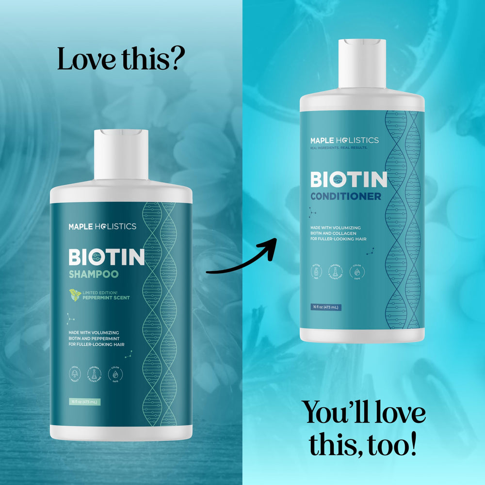 Maple Holistics Biotin Shampoo dry scalp care helps with flaky symptoms