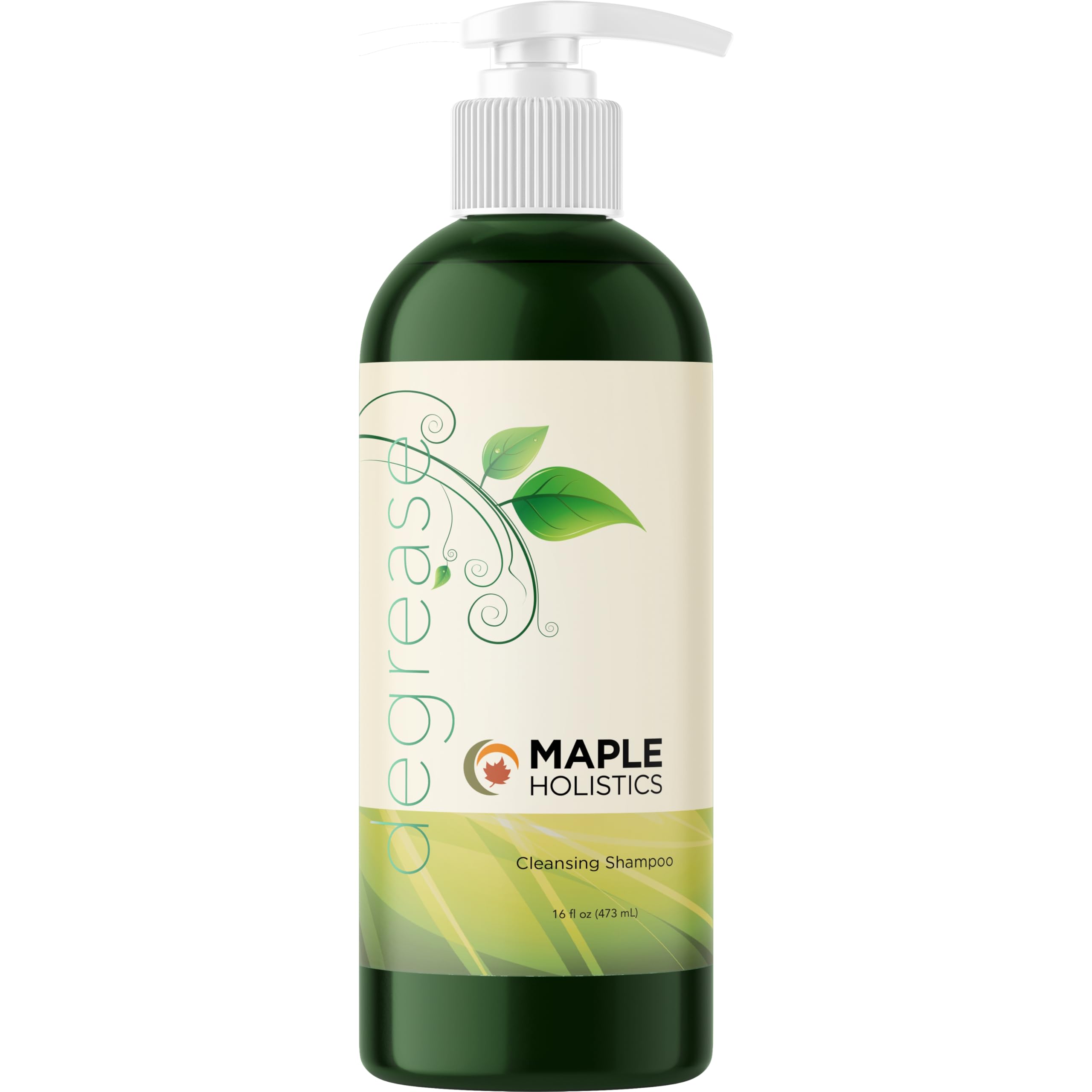 Maple Holistics Champú purificante, enfoque en eliminar residuos para cabello limpio y ligero.