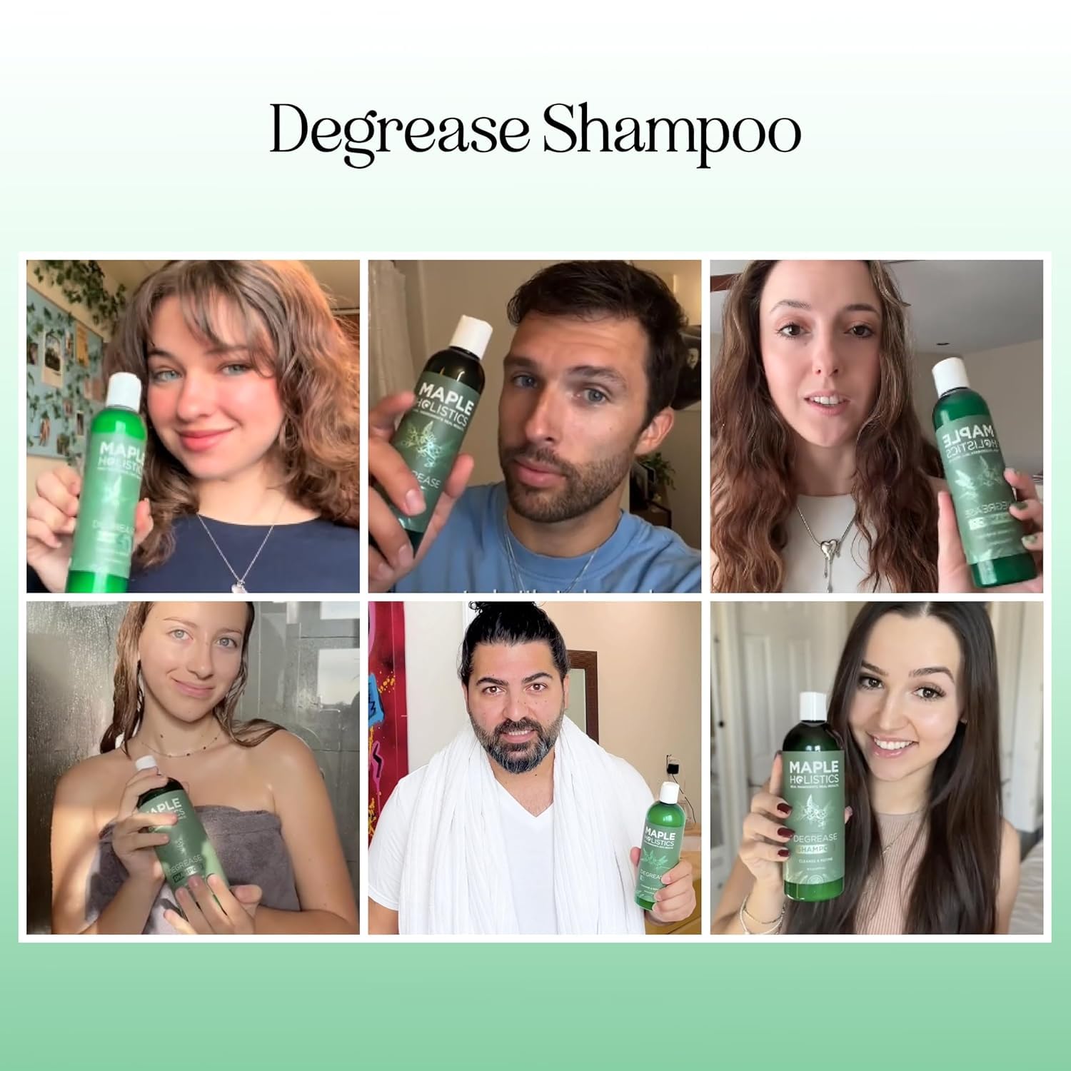 Maple Holistics champú sin sulfatos cuida cuero cabelludo sensible.