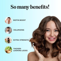Acondicionador con biotina para aplicar durante la ducha y desenredar.