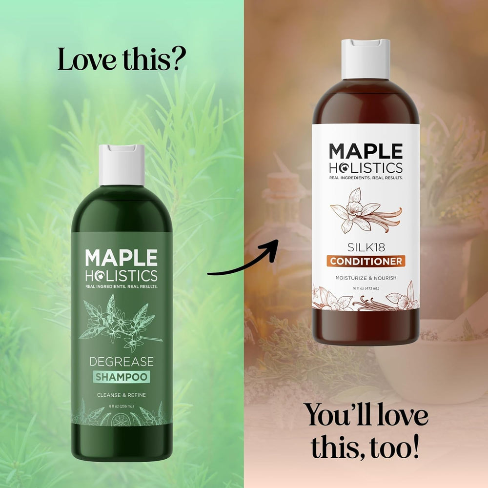 Maple Holistics cuidado del cuero cabelludo con aceites naturales.