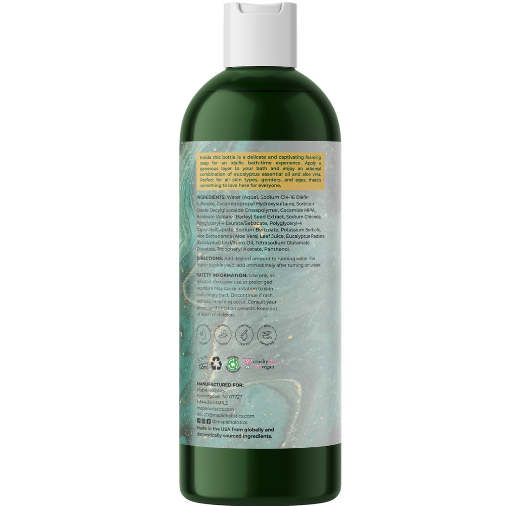 Maple Holistics espuma de baño cremosa para experiencia lujosa