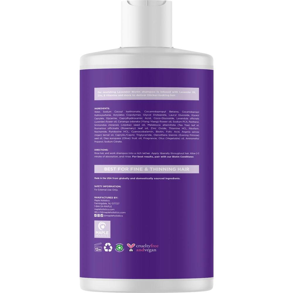 Maple Holistics essential oil blend of rosemary argan jojoba and tea tree for scalp care