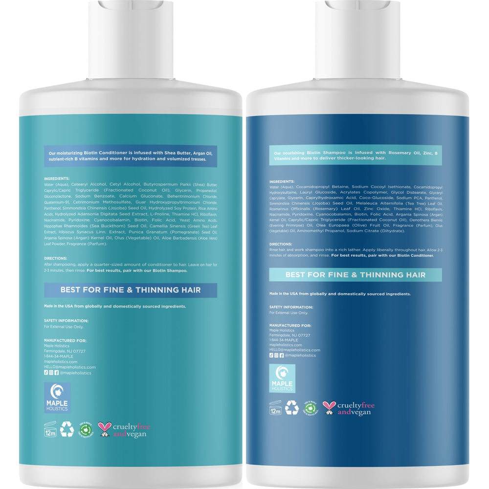 Maple Holistics Rosemary Biotin Conditioner pump action, easy application and nourishment.