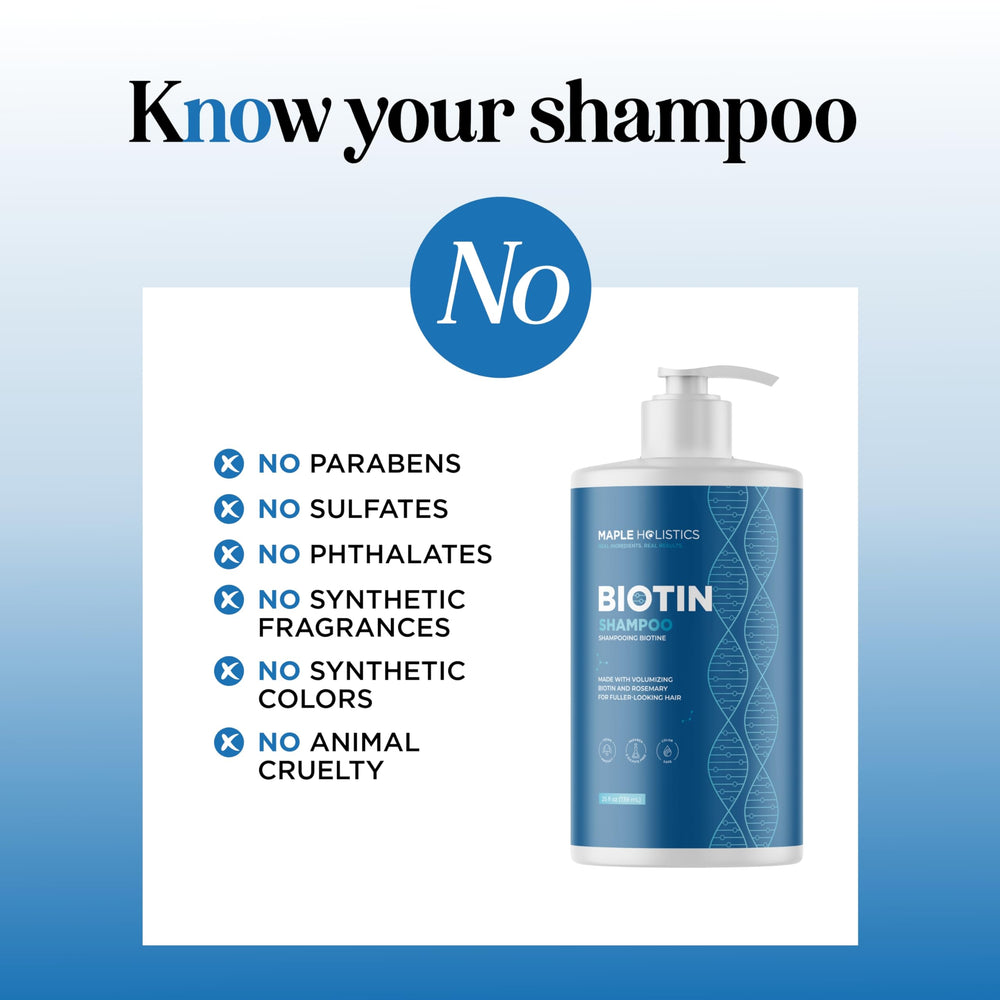 Maple Holistics bottle on bathroom shelf suggests daily routine use