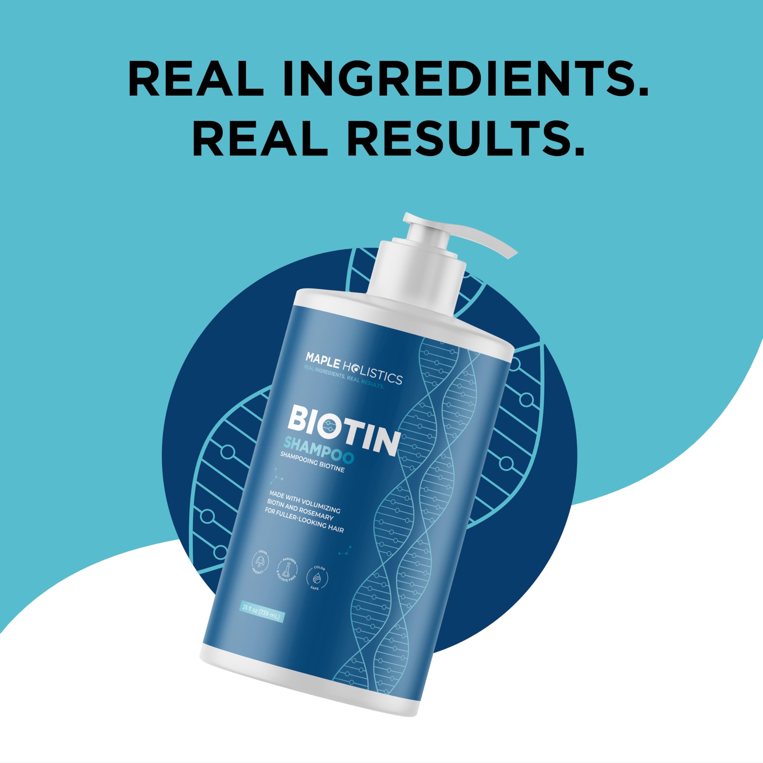 Maple Holistics biotin capsule icon reflects vitamin-enriched hair care