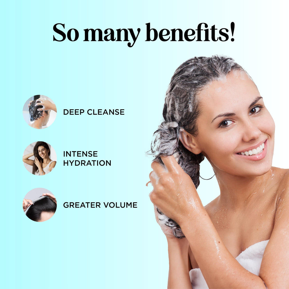 Shampoo pump image for Maple Holistics rosemary biotin shows easy dispensing.