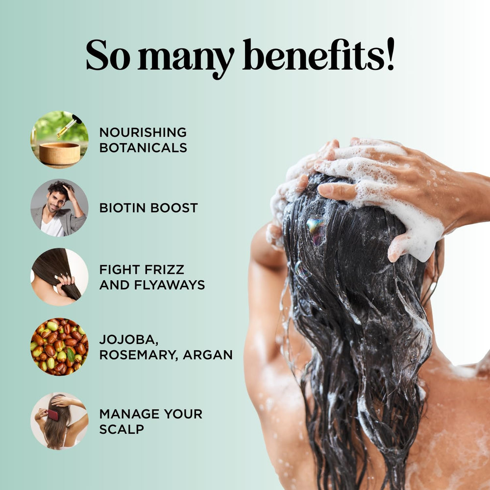 Maple Holistics rosemary infusion closeup highlights natural ingredients for scalp care.