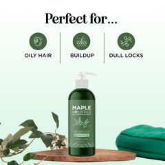 Maple Holistics Rosemary oil ingredient illustrates natural scalp care.