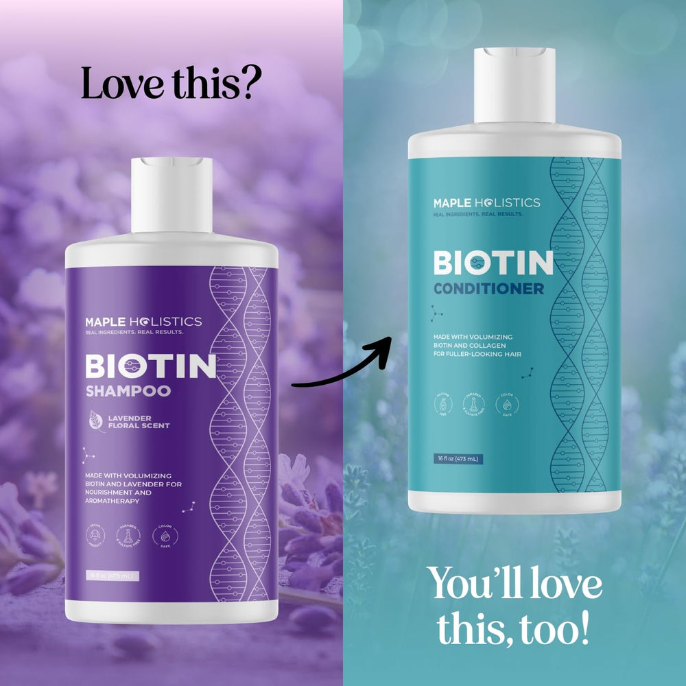 Maple Holistics wet to dry hair before after hints at fuller look