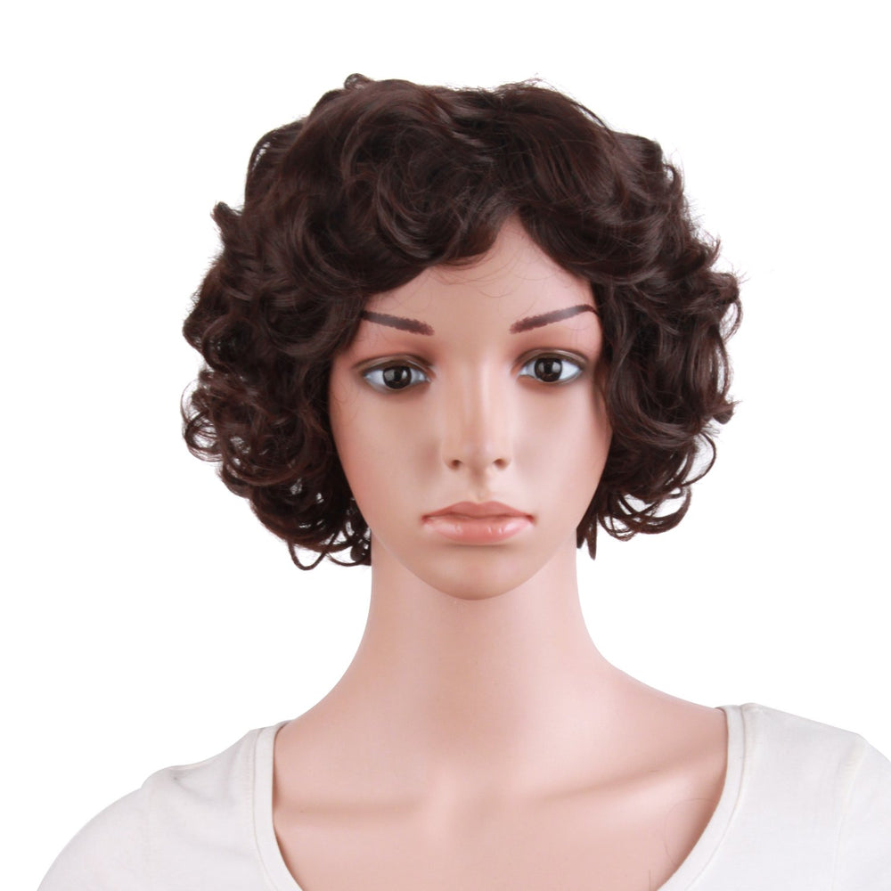 MapofBeauty front-view 11.8 inch elderly wig for natural daily wear.