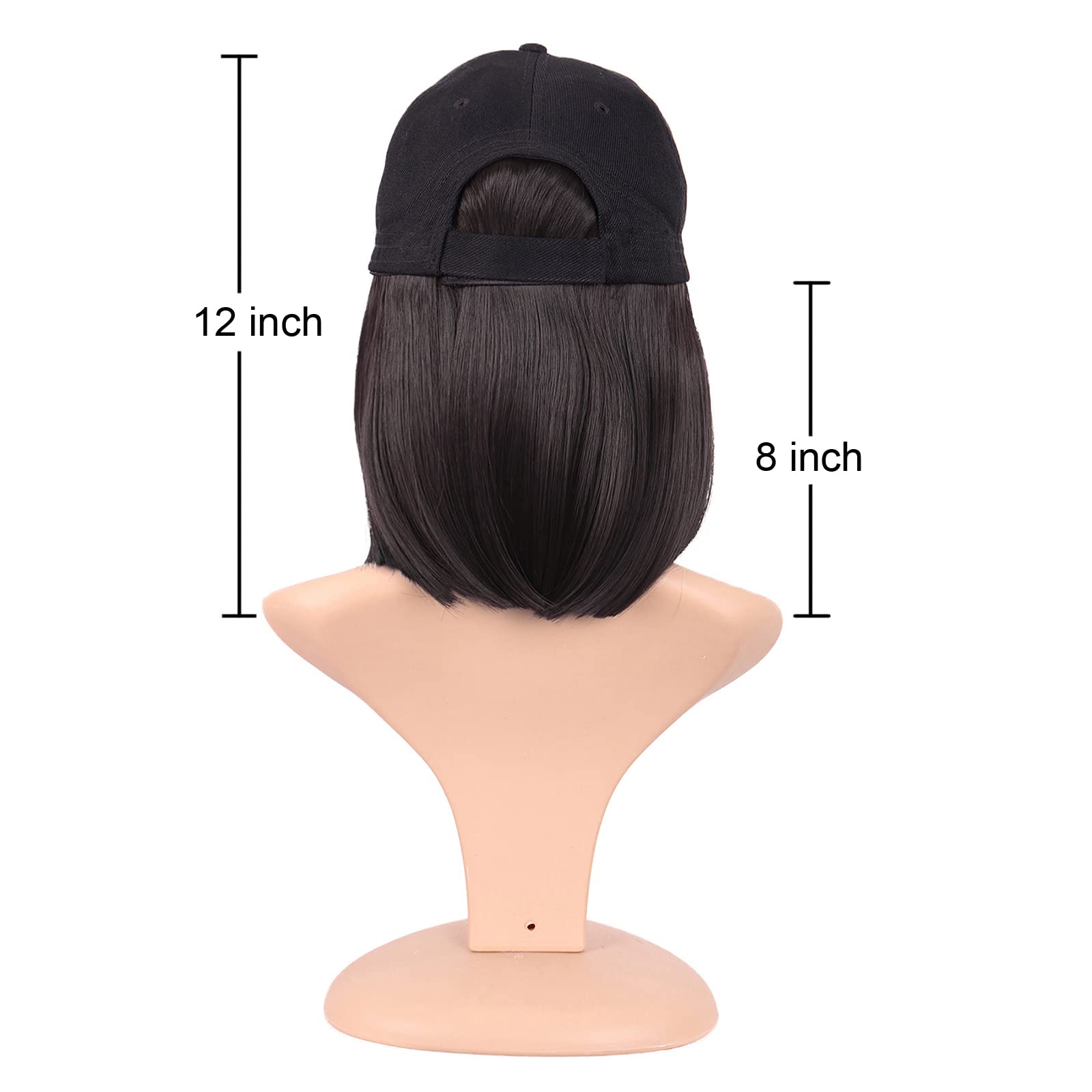 MapofBeauty 12-inch length enables versatile styling without dyeing.