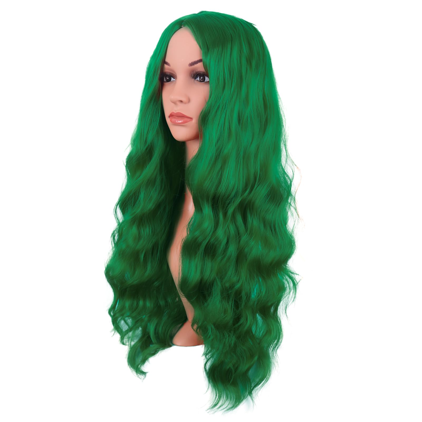 MapofBeauty grass green fiber detail closeup shows heat-stable synthetic strands.
