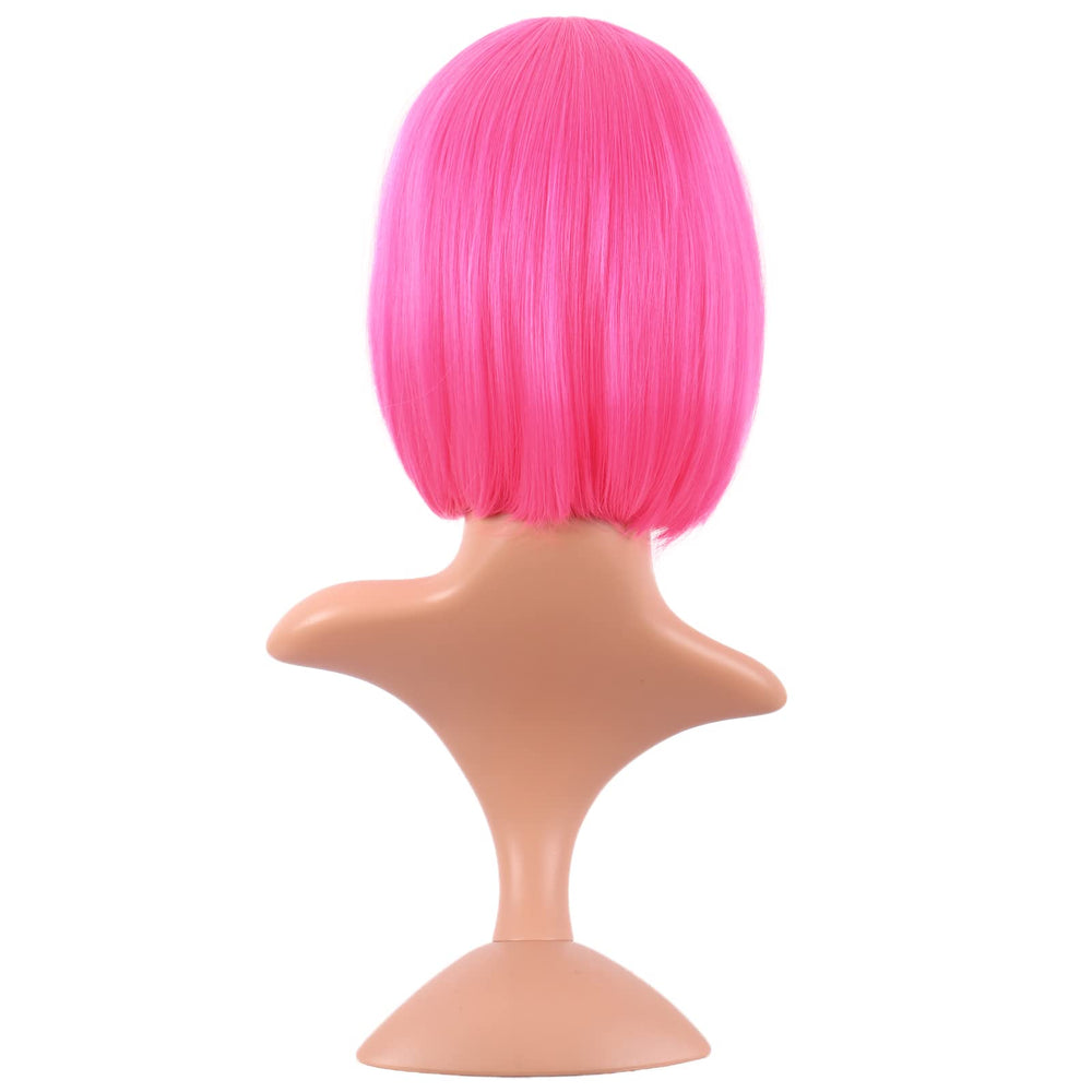 MapofBeauty neon pink bob wig styling ideas for versatile looks