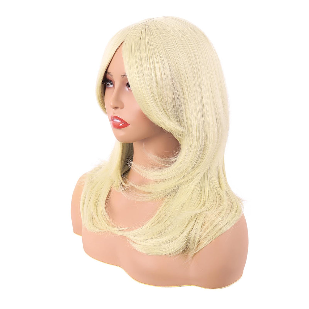 MapofBeauty shoulder-length synthetic hair for a sleek, low-maintenance look