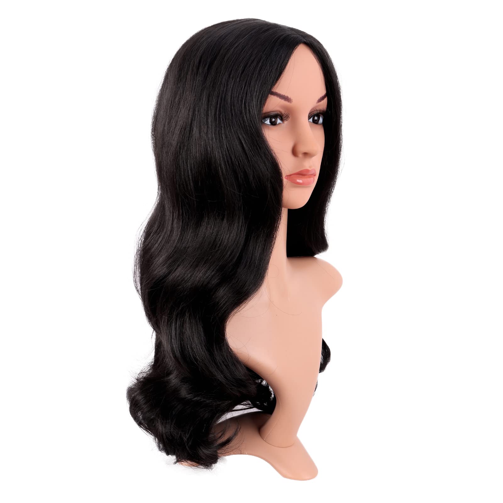 MapofBeauty black wig cap close-up showing breathable construction for comfort.