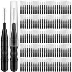 MAPVOLUT 120pcs micro eyebrow brush with cap for precise grooming and clean storage.