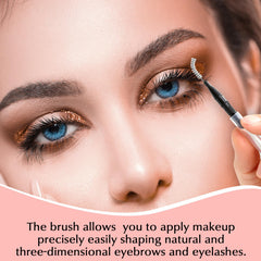 MAPVOLUT bent-head spoolie adapts to angles for detailed brow shaping.