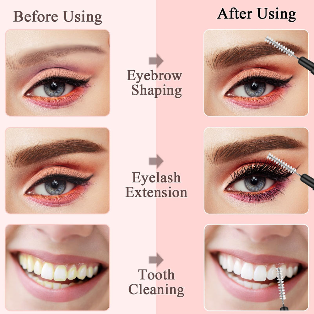 MAPVOLUT brow wax application brush can separate lashes and apply product.