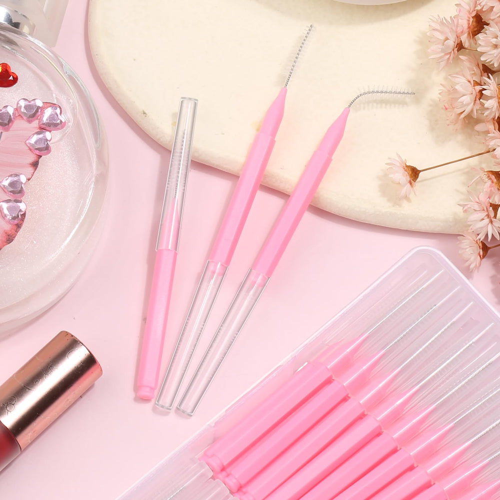 MAPVOLUT pink travel brow and lash brushes make a thoughtful gift.
