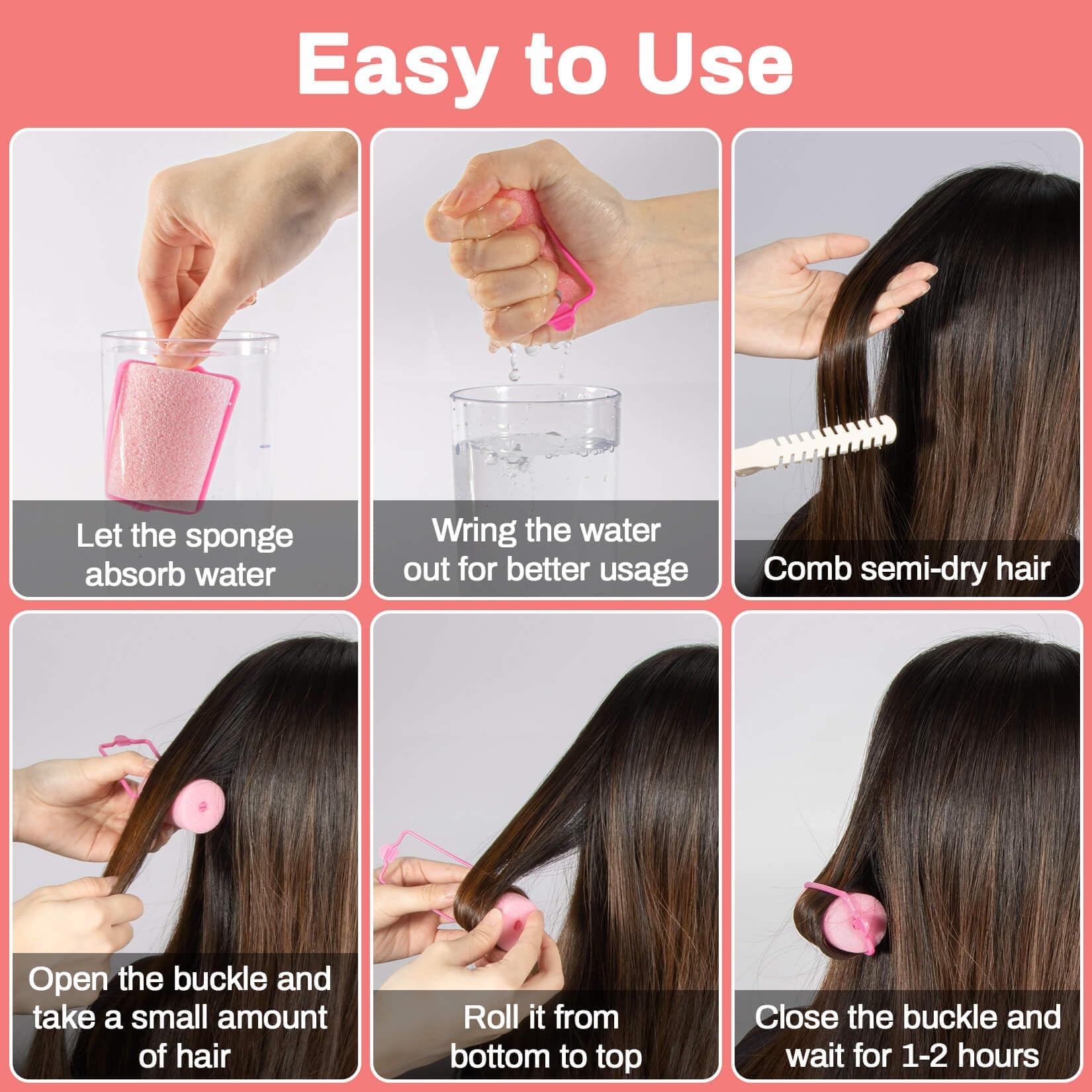 MAQIHAN jumbo large sponge rollers offer versatile curl options.