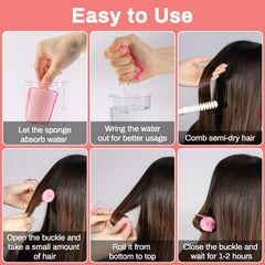 MAQIHAN jumbo large sponge rollers offer versatile curl options.