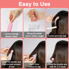 MAQIHAN overnight-use rollers shown for easy styling