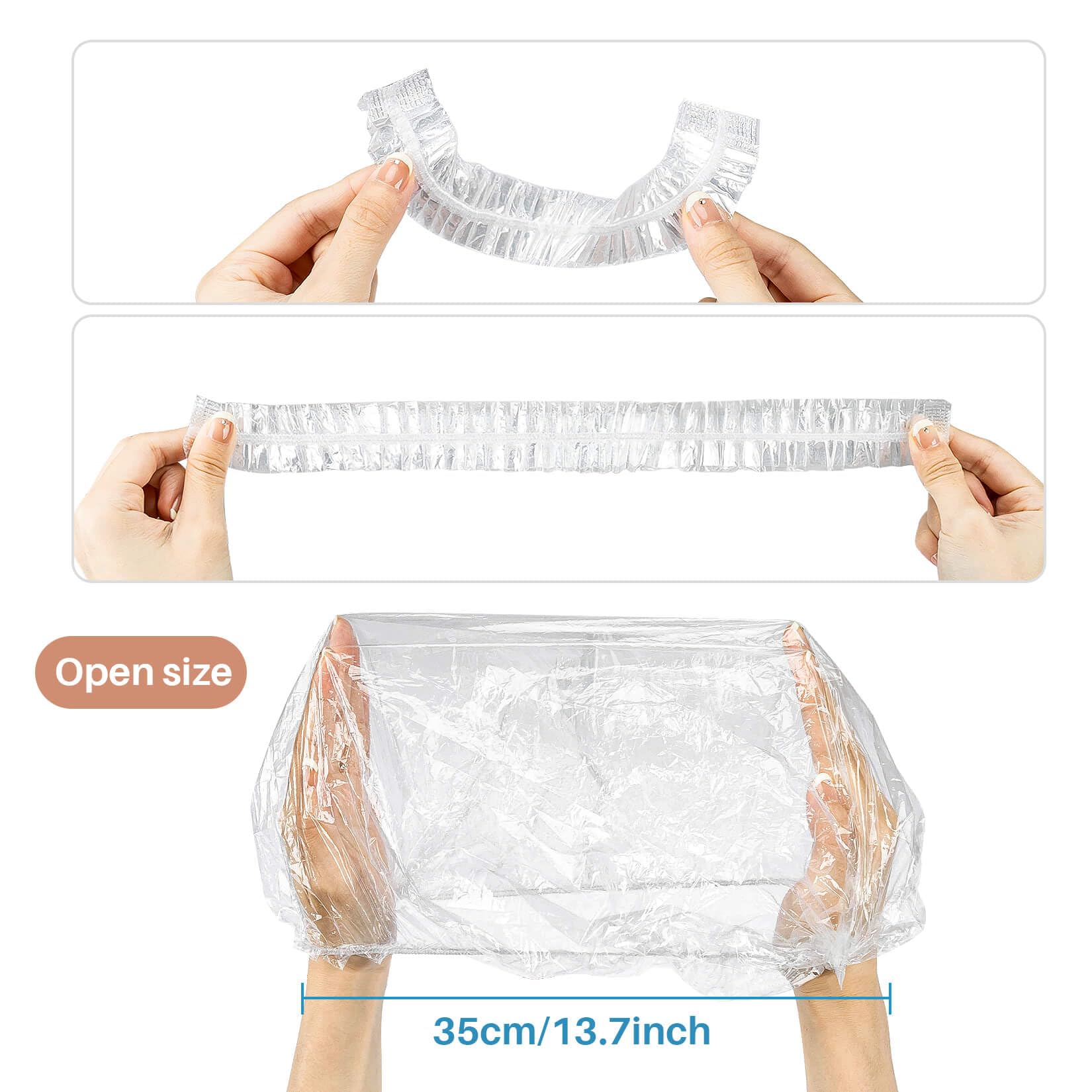 MAQIHAN unisex shower cap uses elastic cord for a secure, versatile fit.