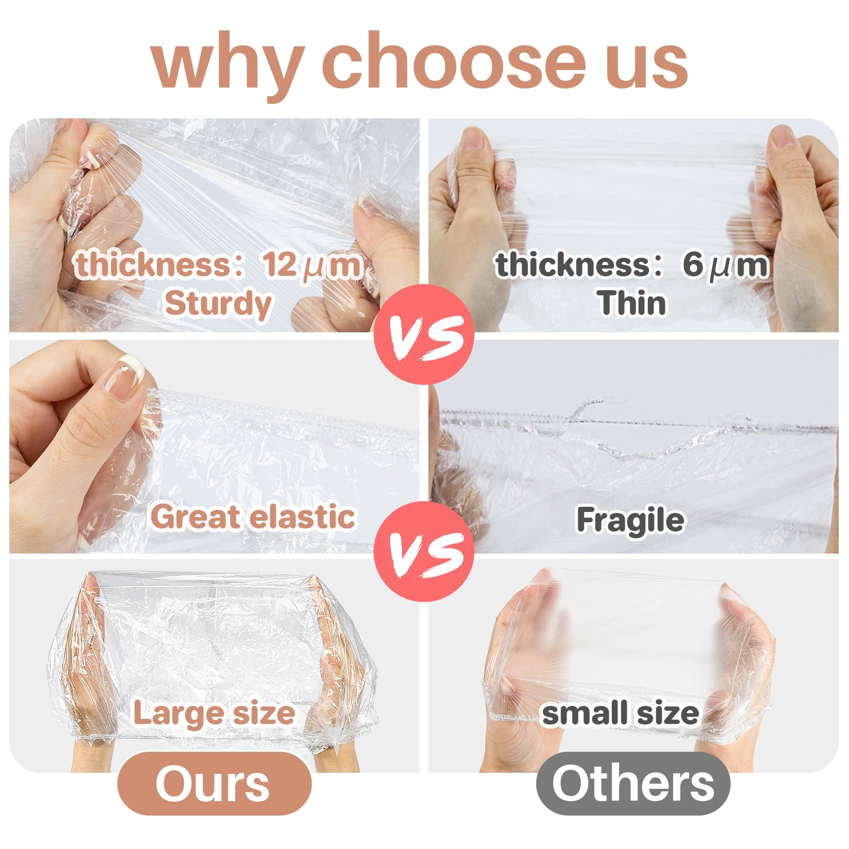 MAQIHAN waterproof shower cap with a smooth exterior keeps hair dry.