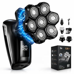 Maraiss head shaver with 7D floating blades offering a faster, smoother shave.