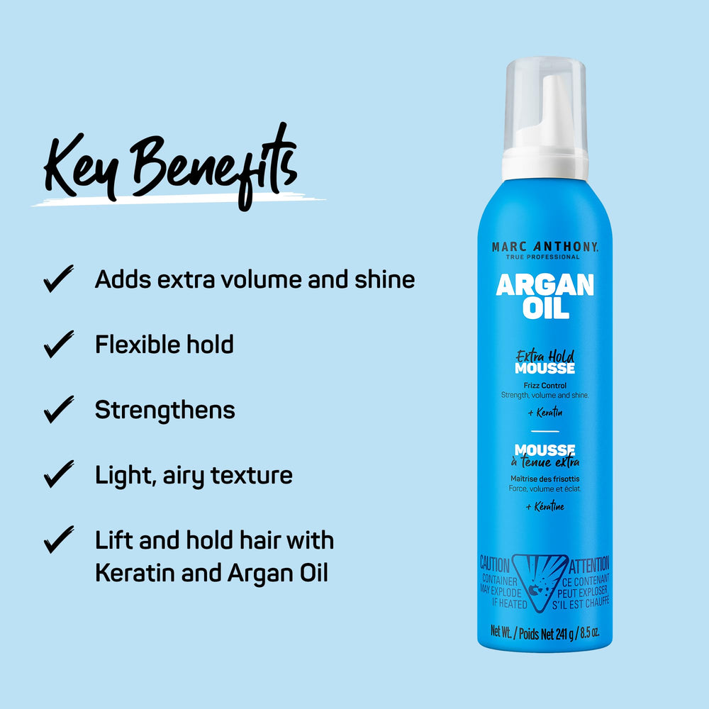 Marc Anthony Aceite de Argán y Keratina para hidratación y fortalecimiento del cabello.