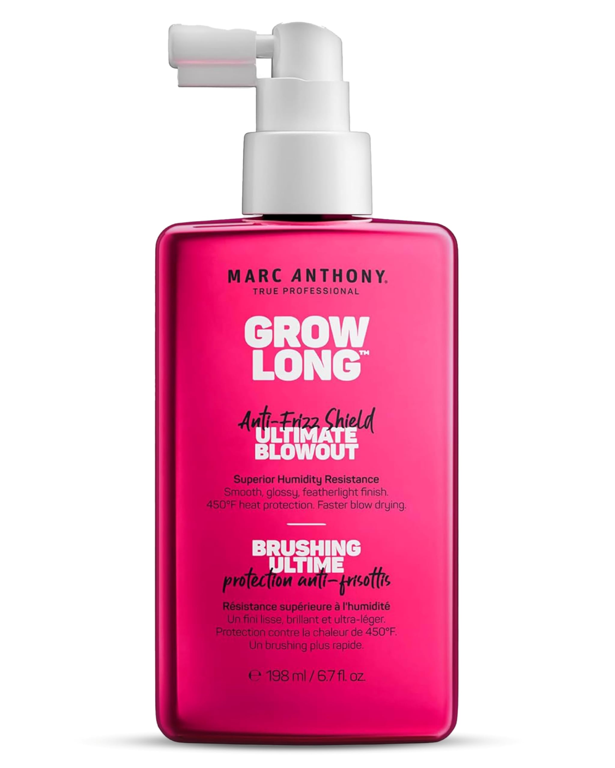 Marc Anthony Anti-Frizz Shield bottle ready for humidity defense and sleek styling