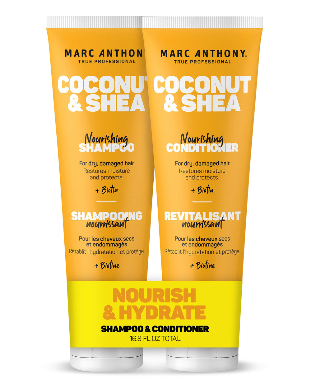 Marc Anthony champú voluminizador con coco y karité aporta cuerpo al cabello.
