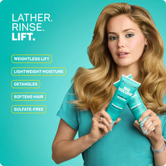 Marc Anthony Gran Volumen acondicionador, cabello desenredado y con sensación de ligereza.