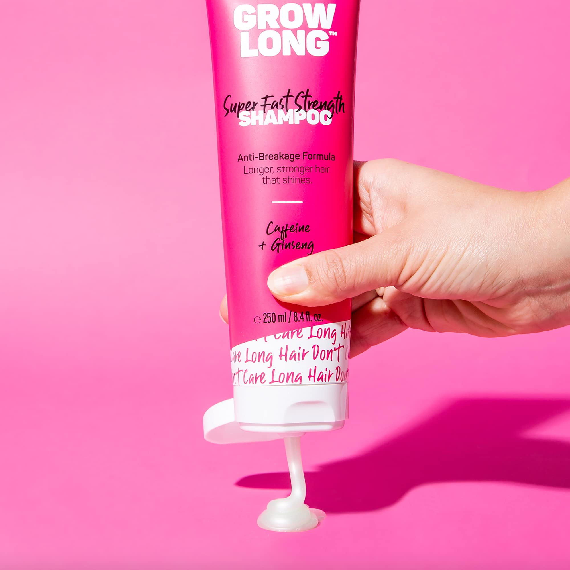 Marc Anthony Grow Long hair application demonstrates easy lather for all hair types.