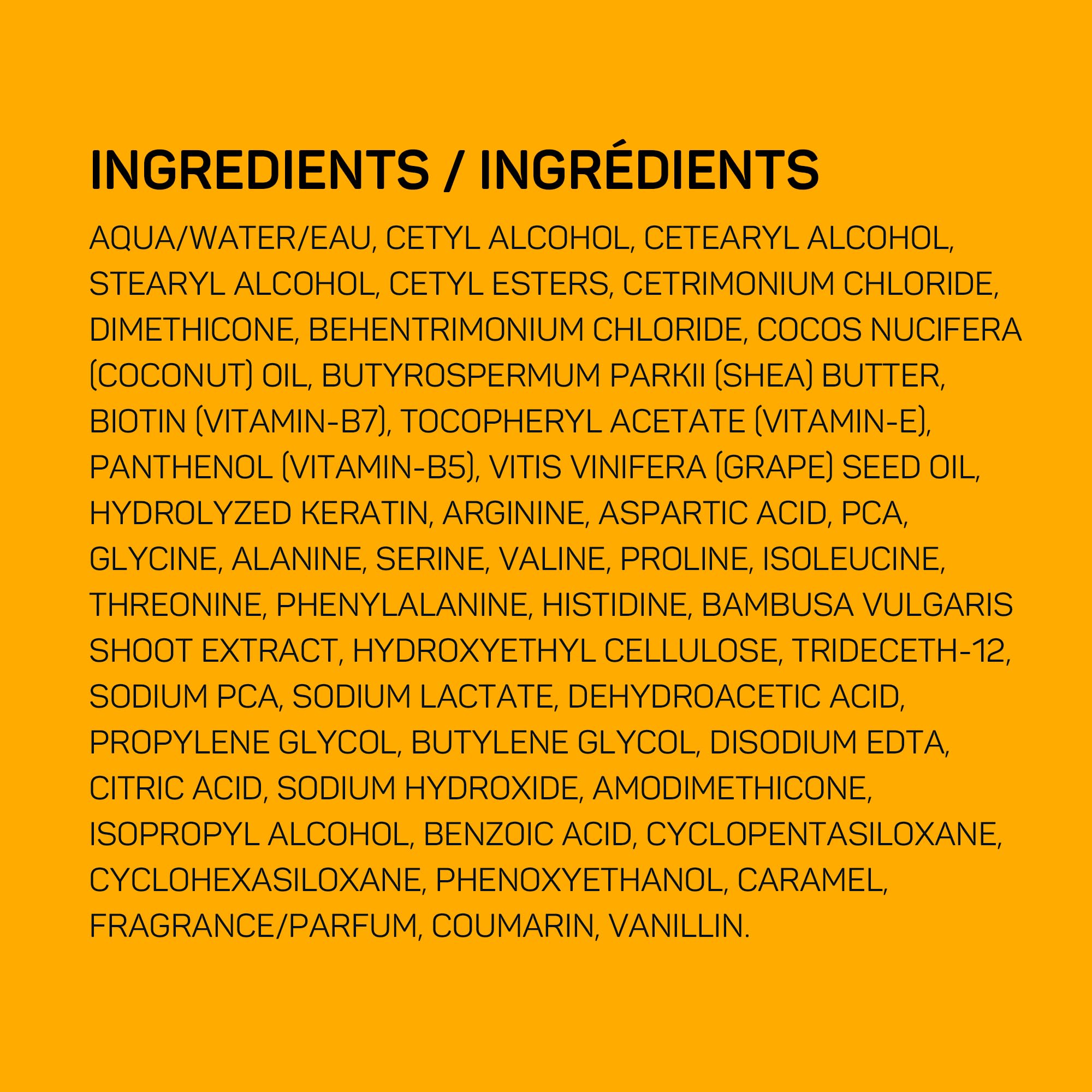 Ingredientes coco y karite de Marc Anthony para cuidado capilar