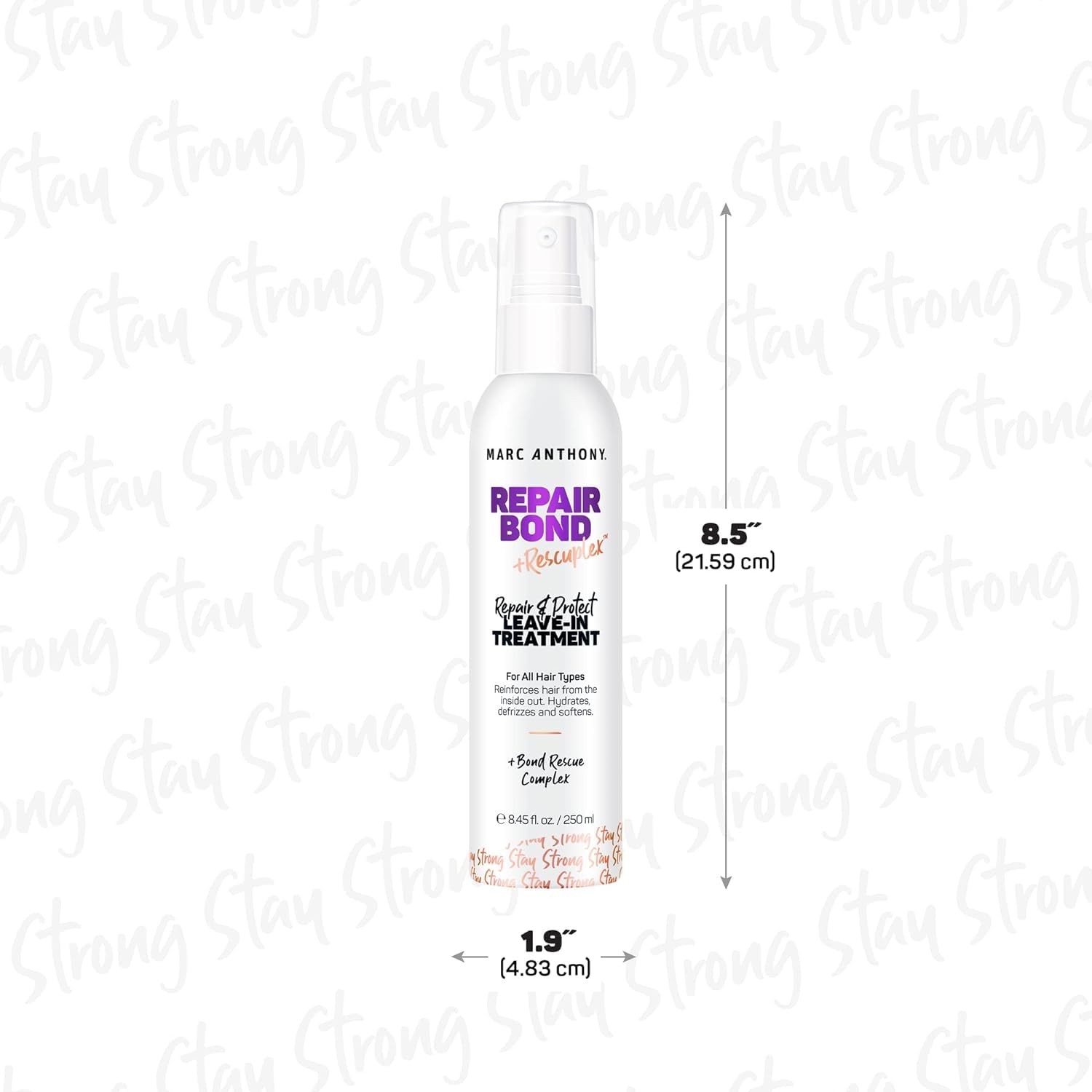 Marc Anthony Repair Bond +Rescuplex aplicación en cabello húmedo para peinado fácil