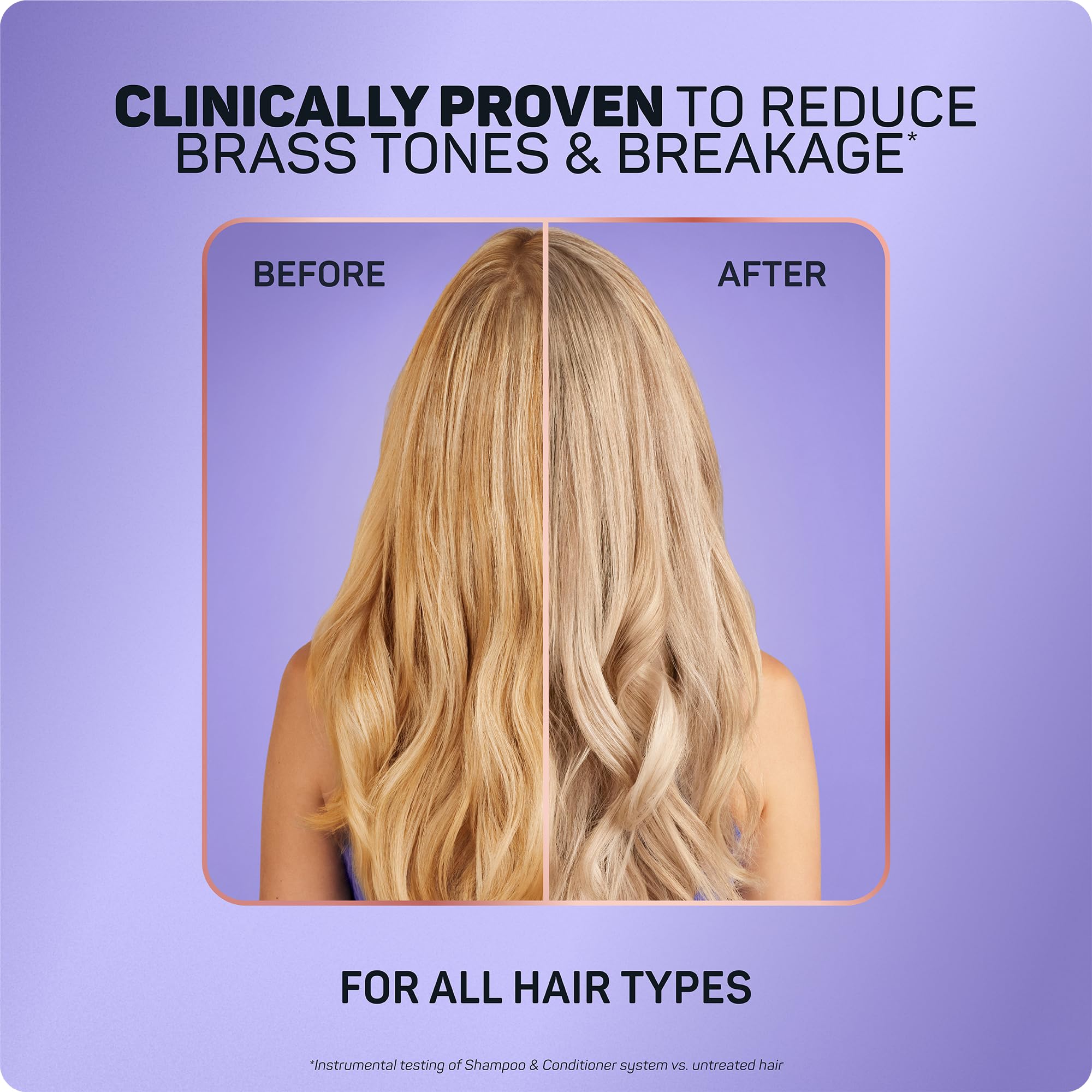 Marc Anthony Repair Blonde showing repaired bonds with Rescuplex