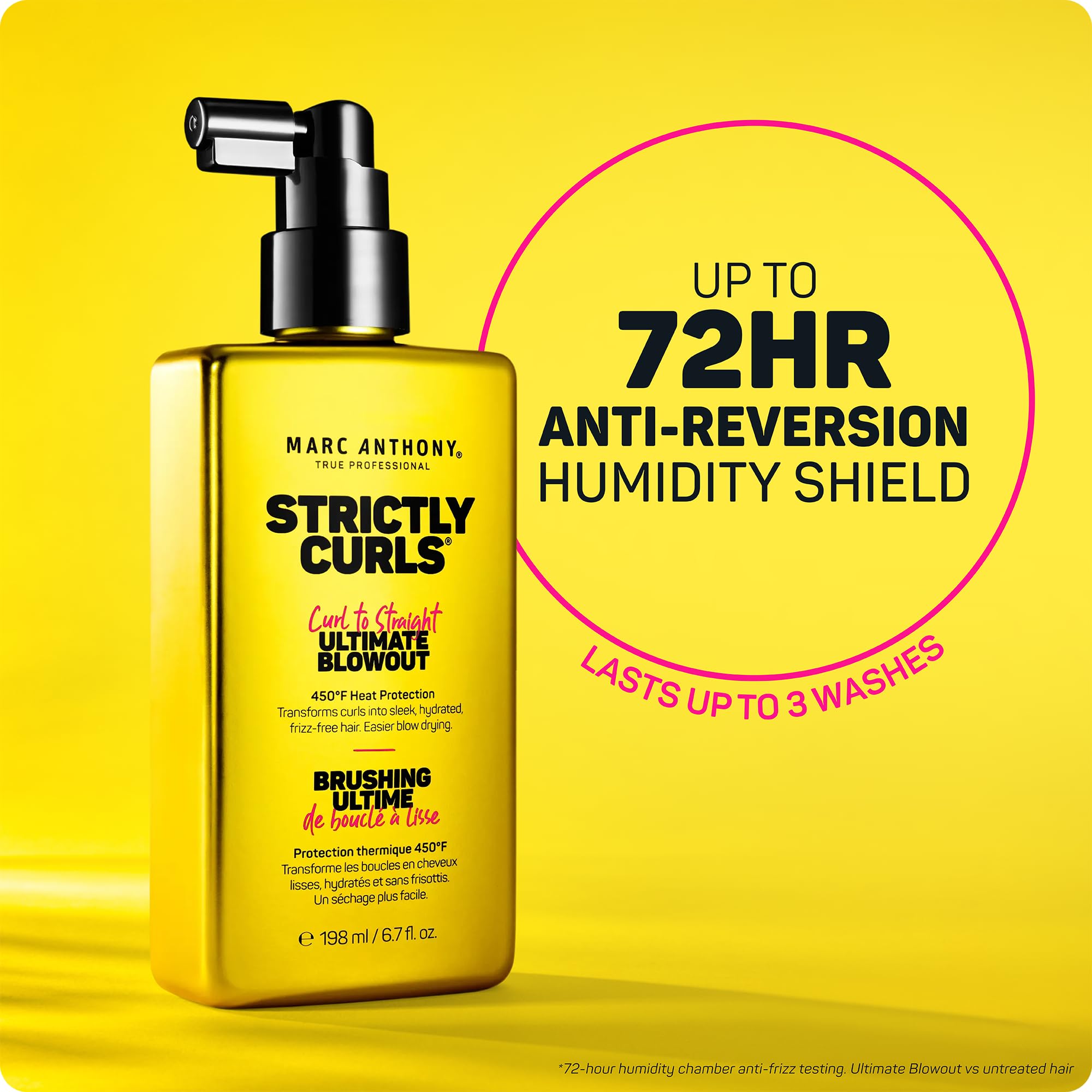 Marc Anthony Strictly Curls deslizamiento suave al secar, facilita el peinado sin esfuerzo