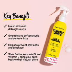 Marc Anthony Leave-In ingredients with shea butter and avocado oil for moisture.