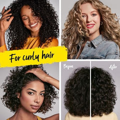 Nutrición y suavidad que facilitan el peinado de rizos.