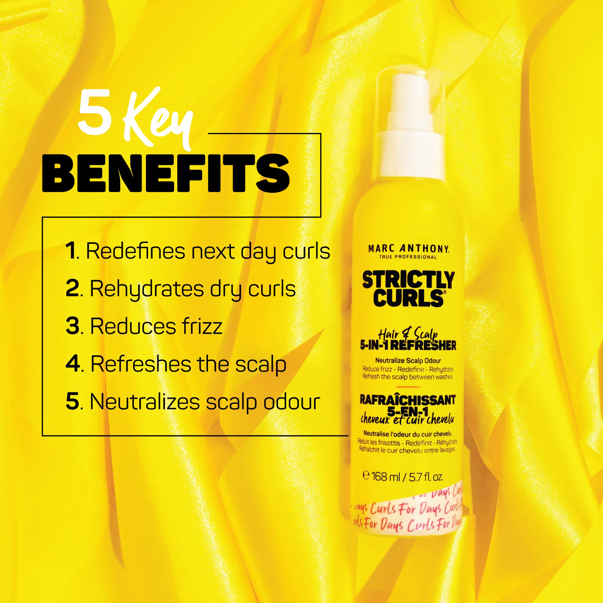 Marc Anthony Strictly Curls rizos definidos para un peinado duradero.