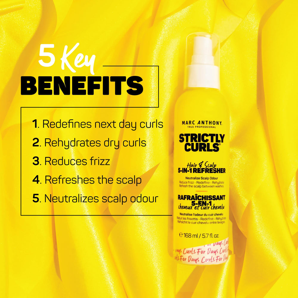 Marc Anthony Strictly Curls rizos definidos para un peinado duradero.